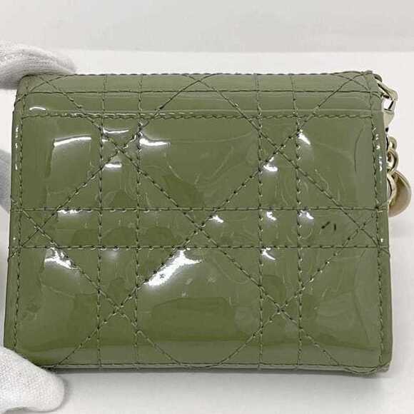 DIOR Green Leather Wallet - Picture 6 of 11